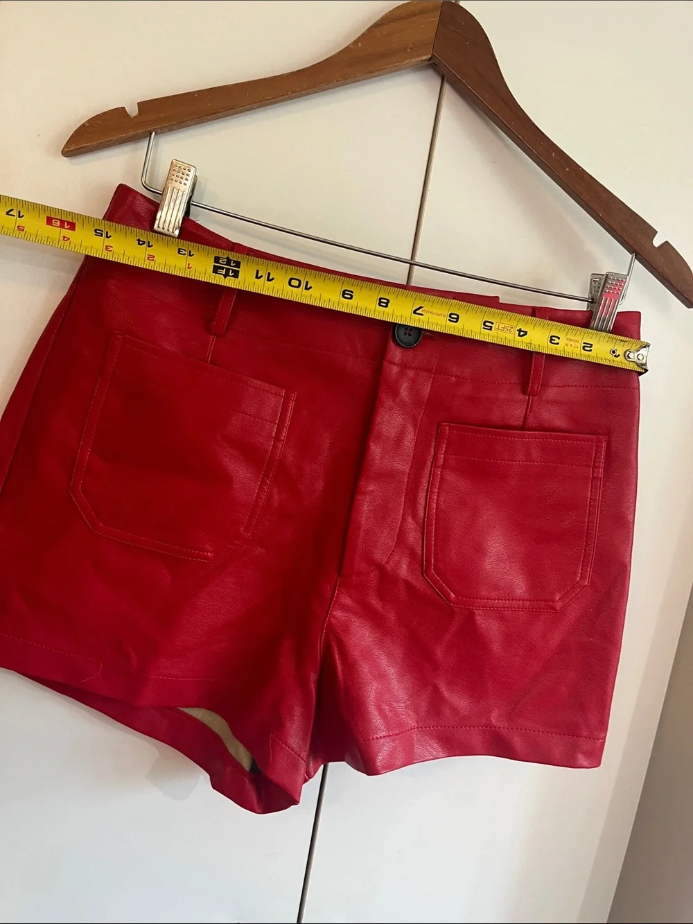 Anthropologie Colette Faux Leather Shorts Size 30 NWT - Picture 6 of 12